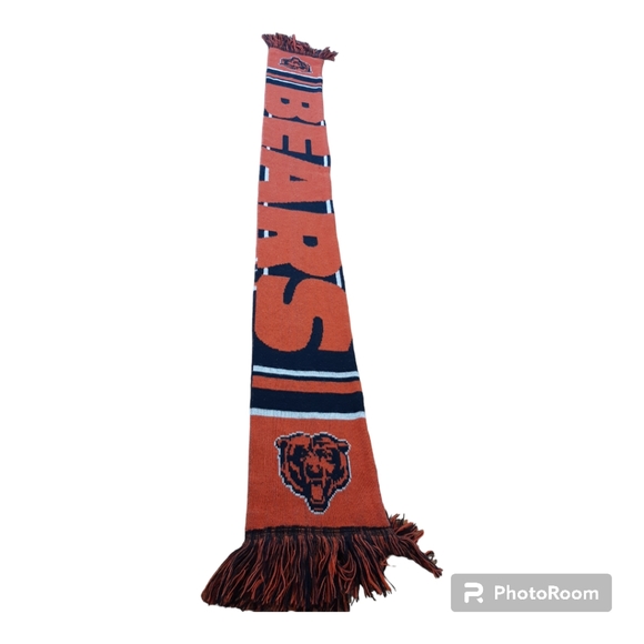 Forever Collectibles, Chicago Bears Scarf,  Orange and Blue, - Picture 6 of 8